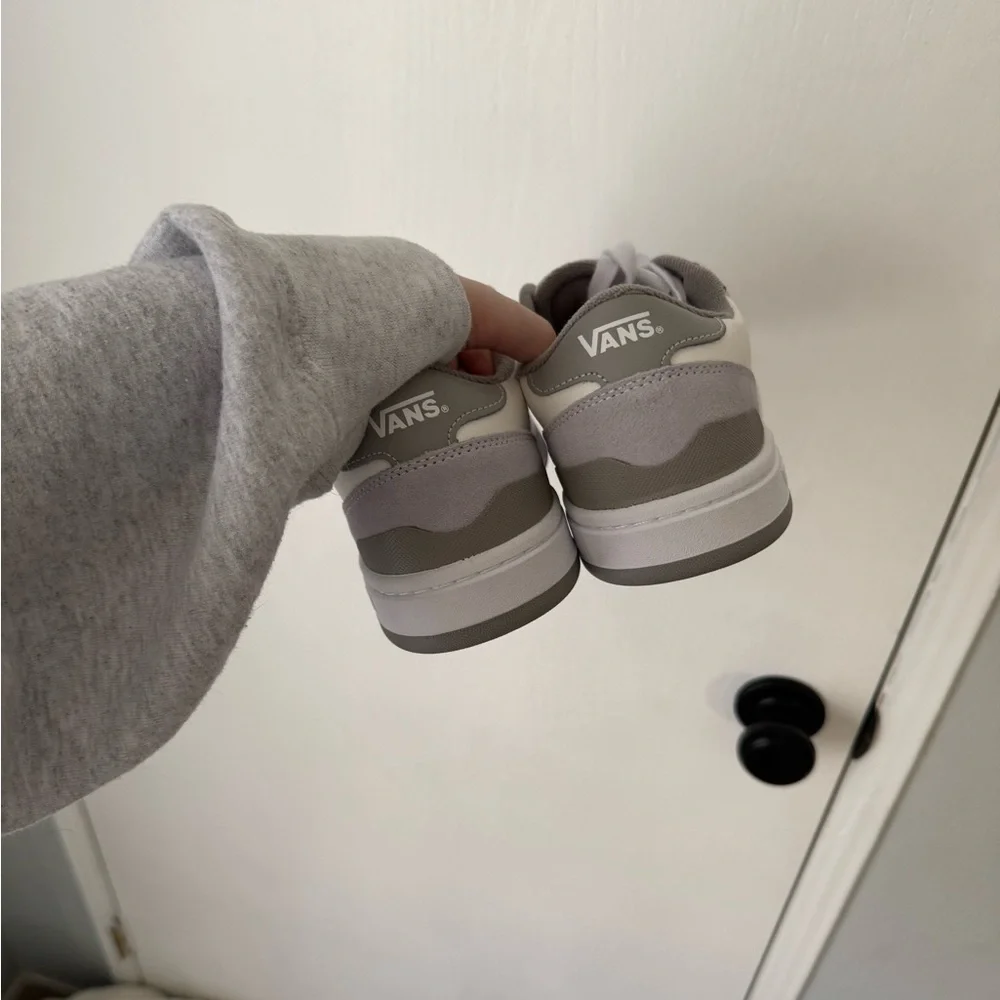 Vans Gray and White Sneakers - Picture 3 of 4